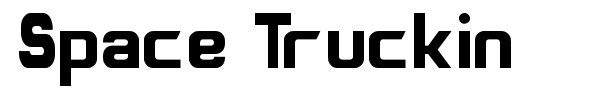 Space Truckin font preview
